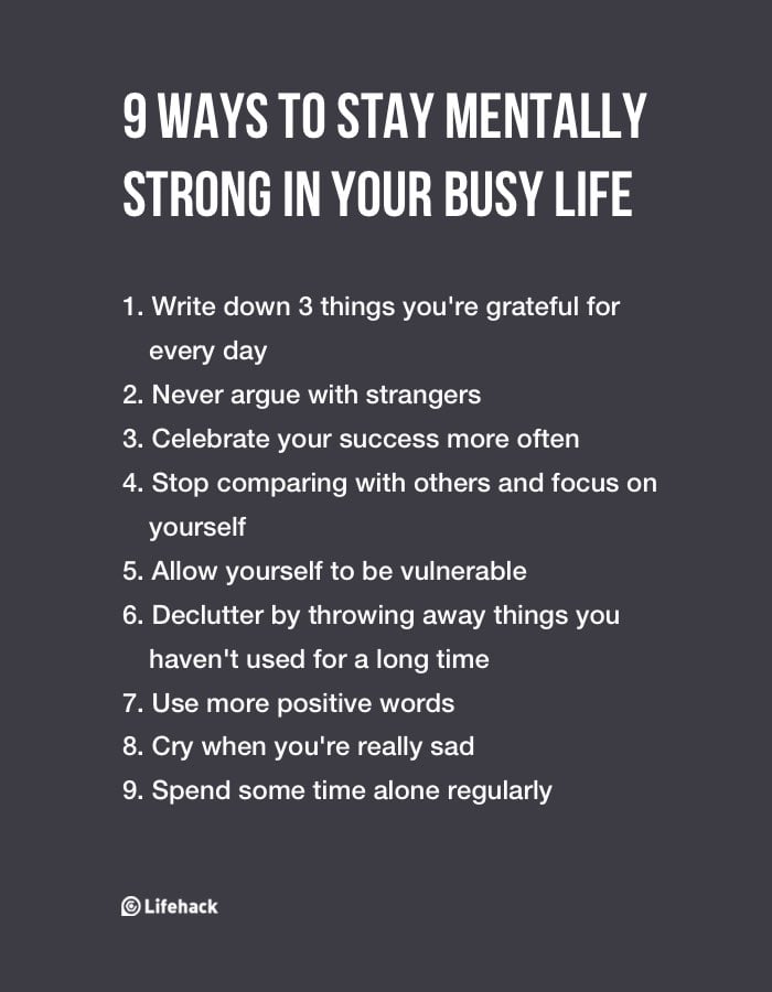 How to Stay Strong Mentally?